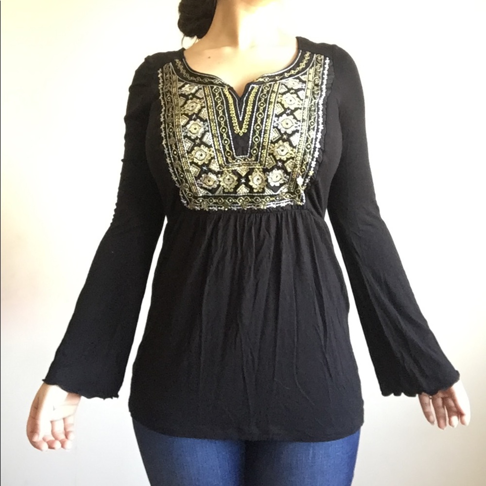 🐧INC Embroidered Top